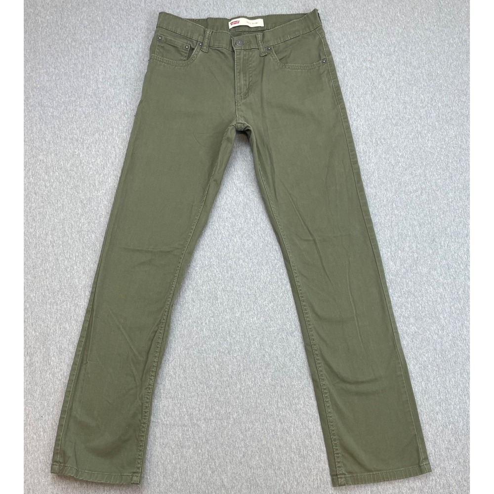 Levis Jeans Womens Green 16R (28 x 29) Cotton Blend Stretch 511 Slim